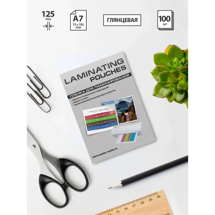 Пленка для ламинирования Cactus 1059672