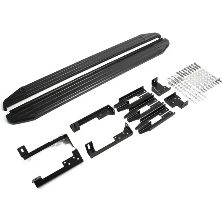 Автомобильные пороги для Lada Largus универсал 2012-2021 г.в./Largus Cross универсал 2014-2021 г.в. Rival Premium-Black A193ALB.6001.2