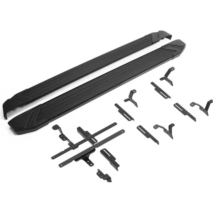 Пороги на автомобиль Geely Monjaro 4WD 2023-, Rival Black F180ALB.1906.1