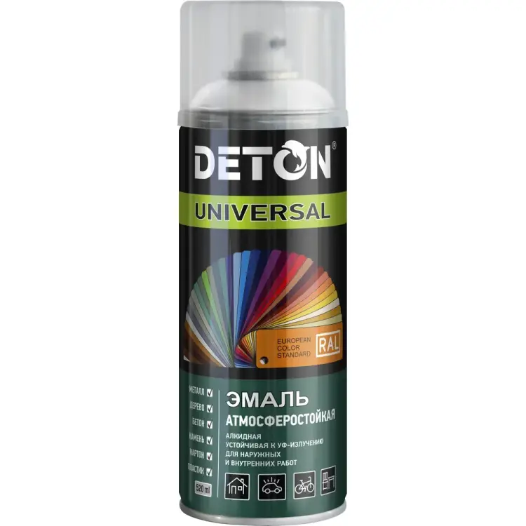 Универсальная аэрозольная эмаль Deton UNIVERSAL 126898 Универсальная аэрозольная эмаль Deton UNIVERSAL 126898