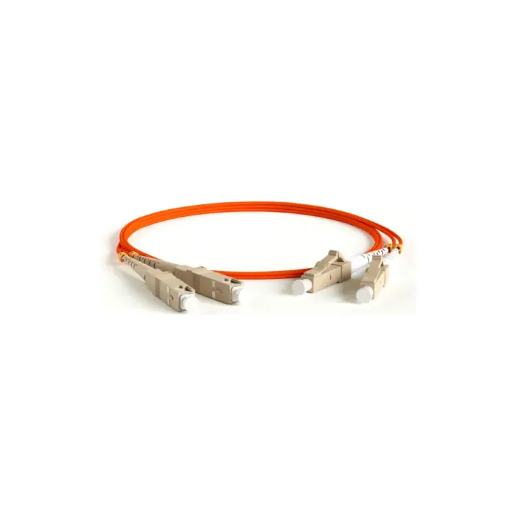 Волоконно-оптический патч-корд Hyperline FC-D2-50-LC/PR-SC/PR-H-3M-LSZH-OR 28386
