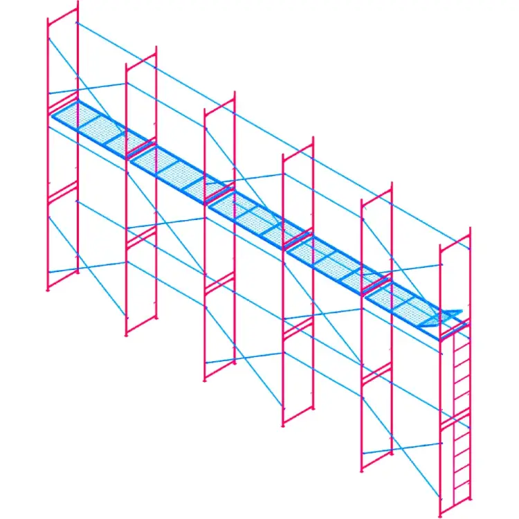 Комплект рамных лесов Мега 779