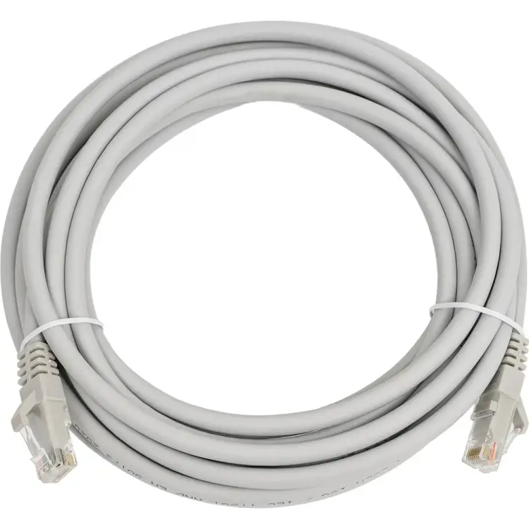 Патч-корд SUPRLAN UTP 6 4x2 24AWG (7x0.2мм) Cu LSZH серый 5м 10-0170