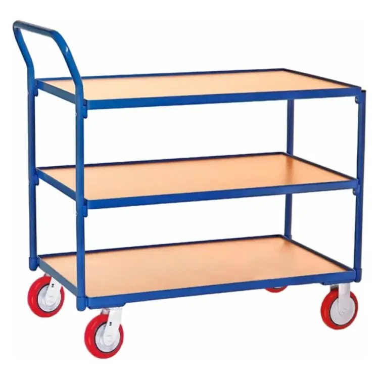 Платформенная сервисная трехъярусная тележка МосТележка ТЯС3.1-9262