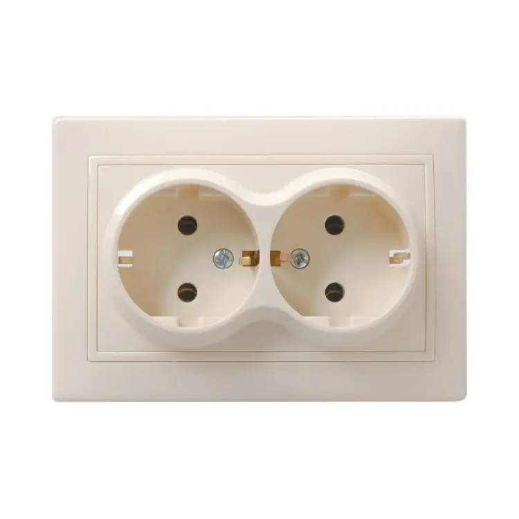 Двухместная розетка IEK КВАРТА ERK24-K33-16-DM