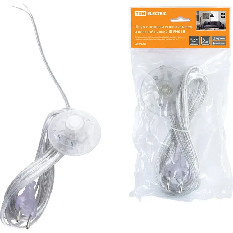 Прозрачный шнур TDM ELECTRIC шун01в SQ1305-0064 Прозрачный шнур TDM ELECTRIC шун01в SQ1305-0064