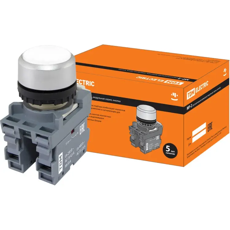 Кнопка TDM ELECTRIC MP2-20W SQ0747-0011