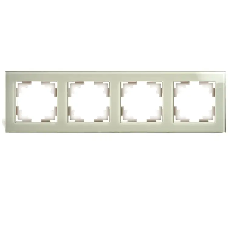 Горизонтальная 4-местная рамка STEKKER GFR00-7004-07 серия Катрин 49037