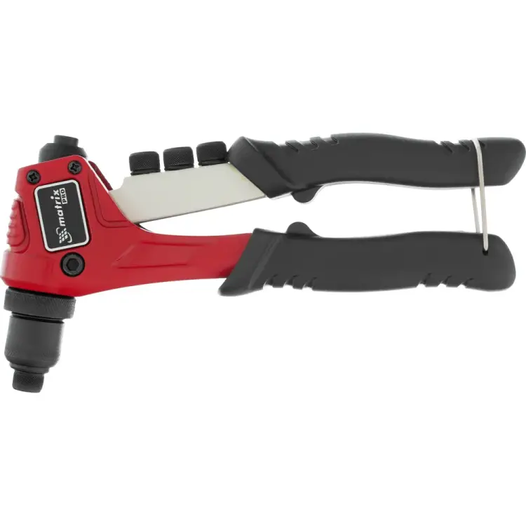 Литой заклепочник MATRIX 200 мм, заклепки 2,4-3,2-4,0-4,8 мм 40546 Литой заклепочник MATRIX 200 мм, заклепки 2,4-3,2-4,0-4,8 мм 40546