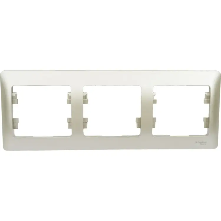 Горизонтальная трехместная рамка Systeme Electric GLOSSA GSL001203