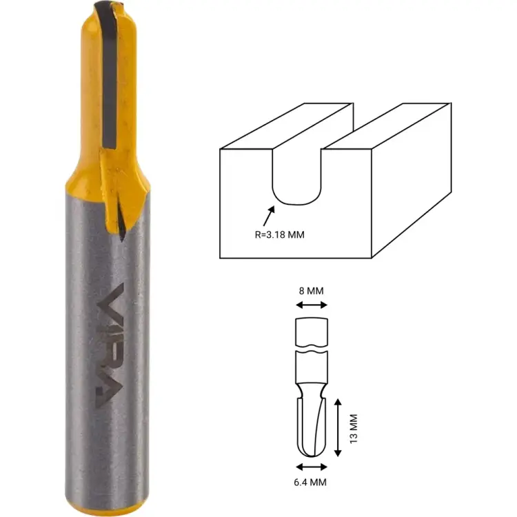 Пазовая галтельная фреза VIRA 553341