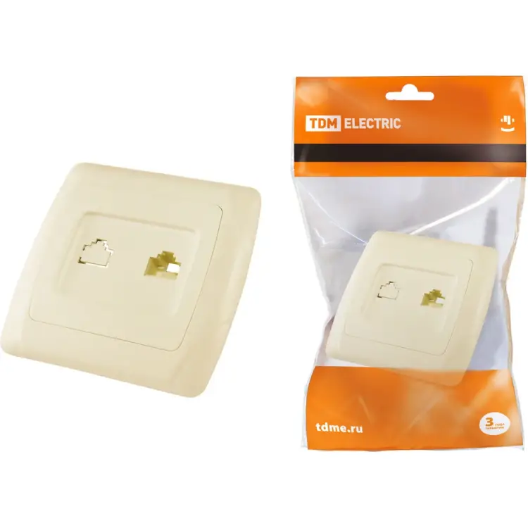 Телефонная розетка TDM ELECTRIC Онега SQ1805-0049