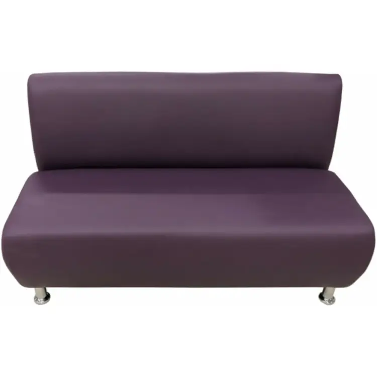 Двухместная секция дивана Мягкий Офис фиолетовая КЛ601ФЛ
