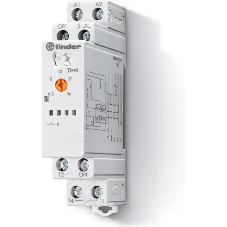 Многофункциональное модульное электронное импульсное реле Finder 136182300000