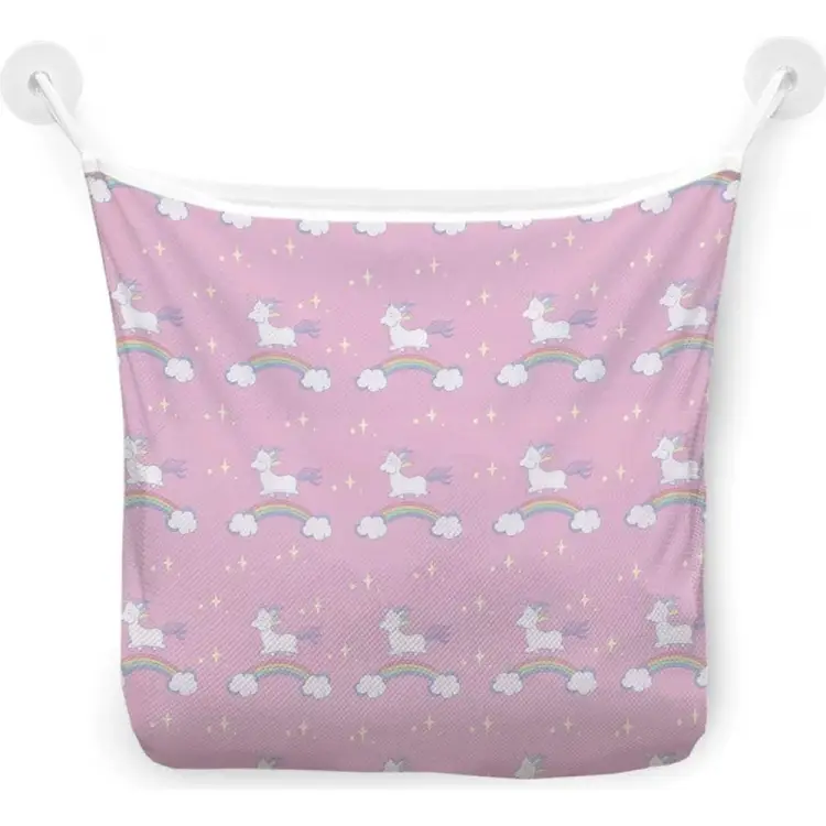 Настенная сетка-органайзер для ванной для игрушек JOYARTY Единорог на радуге tgb_19538