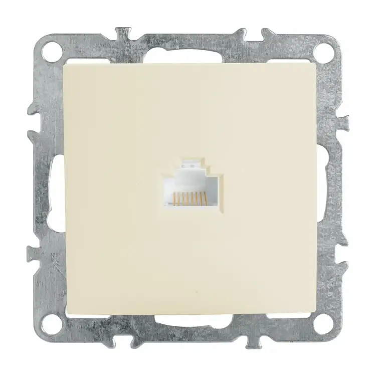 Компьютерная одноместная розетка STEKKER PST00-9107-02 39325