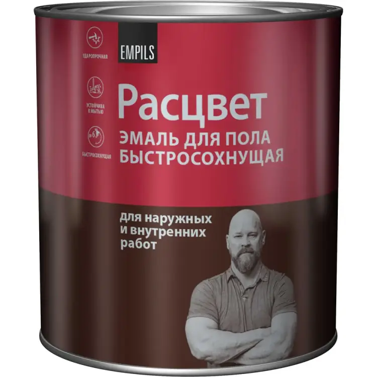Быстросохнущая эмаль для пола Расцвет 66385