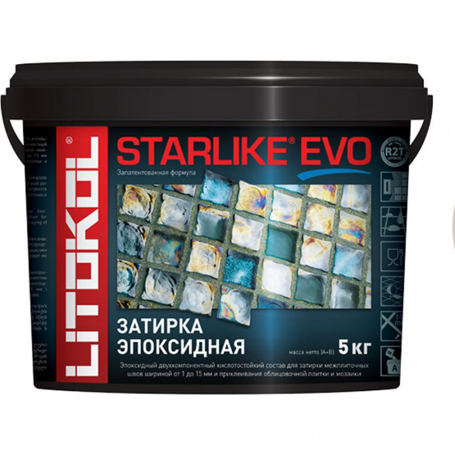 Эпоксидный состав для укладки и затирки мозаики LITOKOL STARLIKE EVO S.202 NATURALE