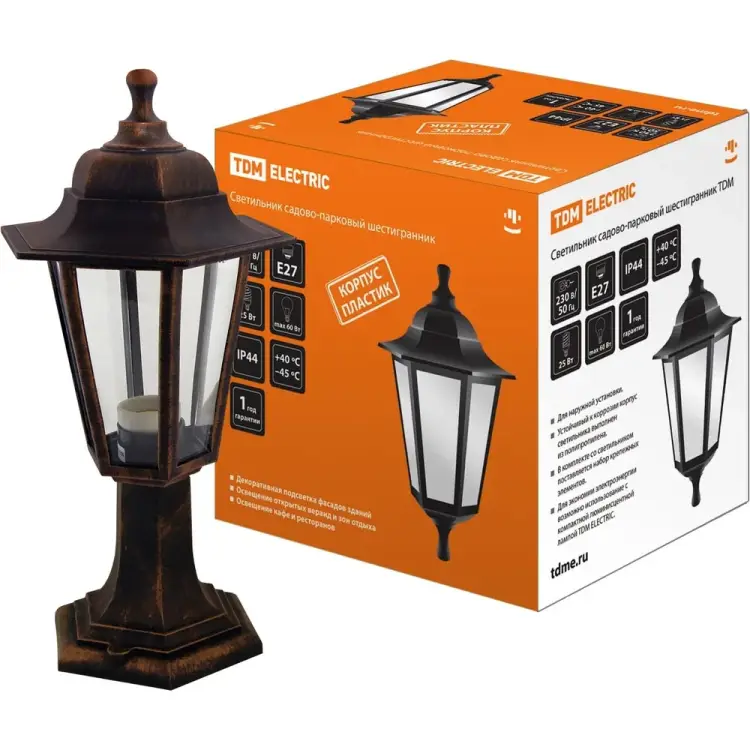 Садово-парковый светильник TDM ELECTRIC НТУ 06-60-001 SQ0330-0722
