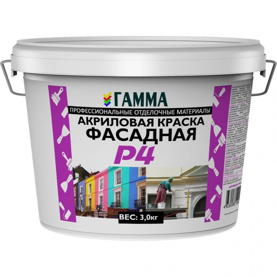 Фасадная акриловая краска ГАММА 233952