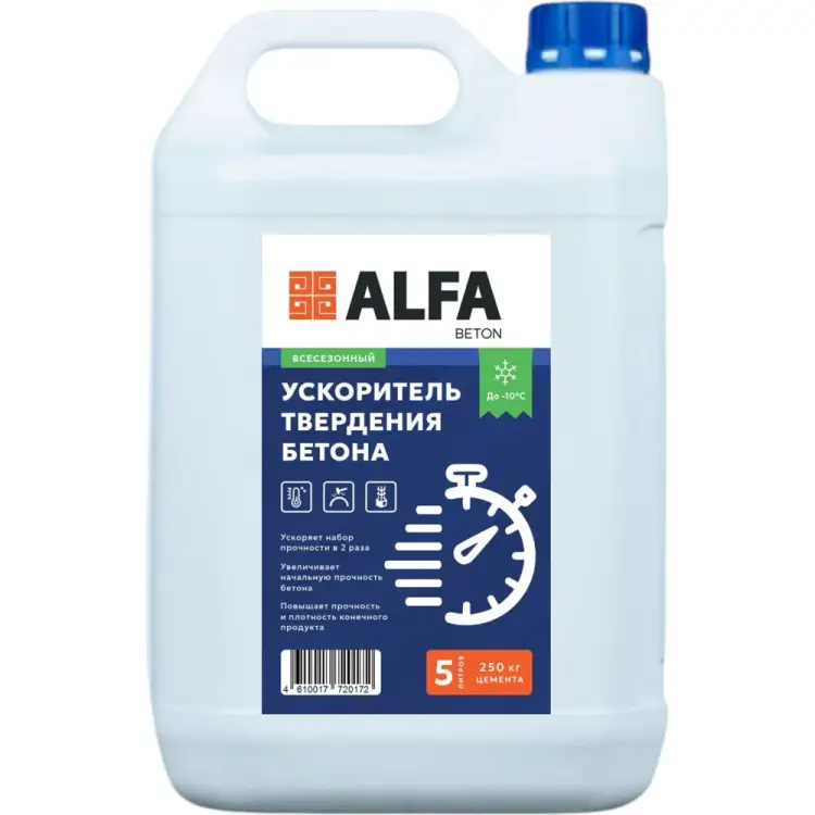 Ускоритель твердения бетона AlfaBet 20172