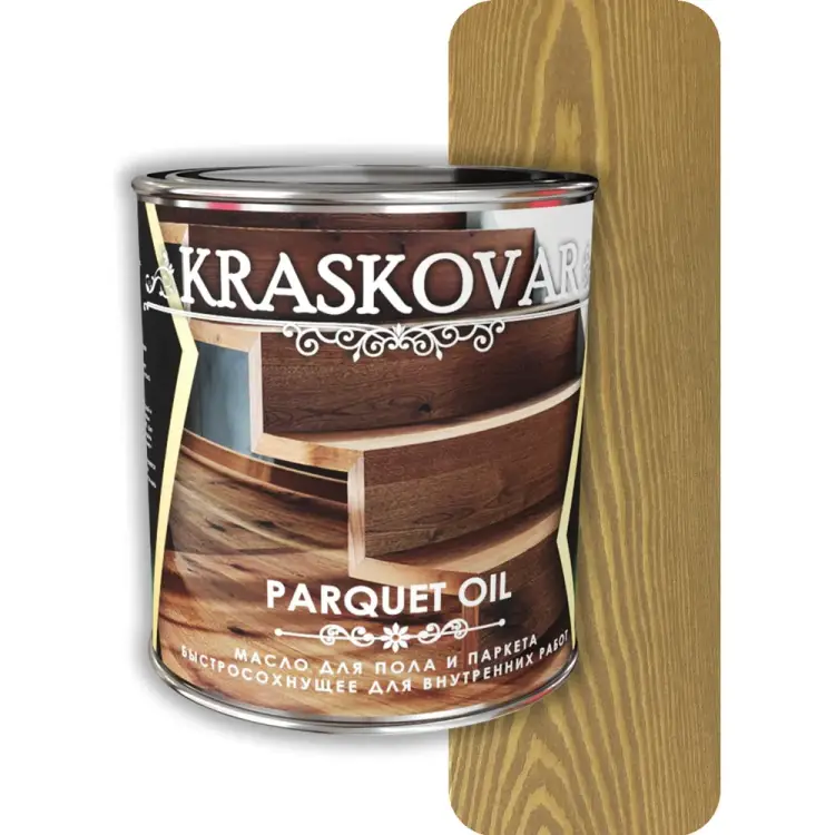 Масло для пола и паркета Kraskovar Parquet oil 1754