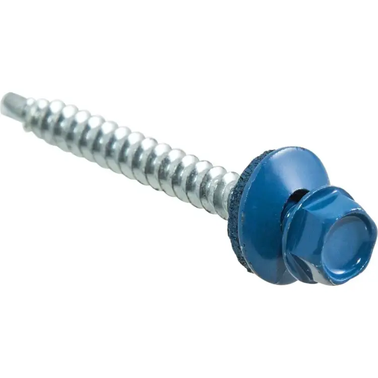 Кровельные саморезы Стройбат с буром 4,8x50 синие (200 шт.) 287430