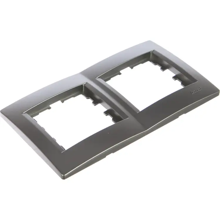 Горизонтальная двухместная рамка Lezard KARINA 707-4300-147