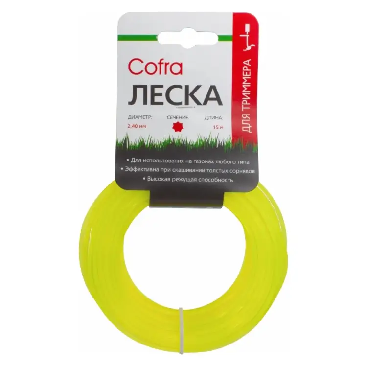 Леска для триммера COFRA LTC-2.4HP-15