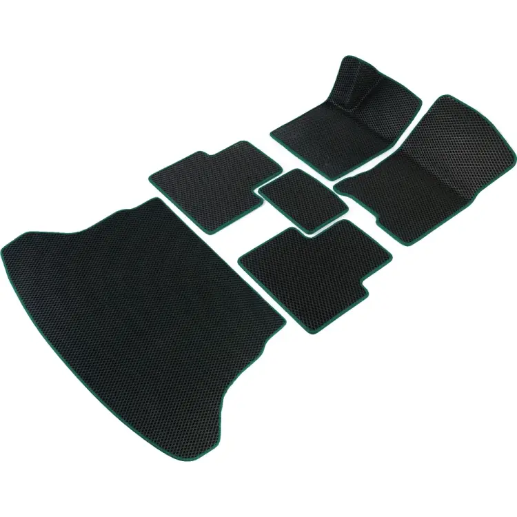 Коврики в салон и багажник для Kia Сerato III 2013 - 2020 (седан) (Киа Церато 3) Vicecar SBDL23003R-темнозеленый