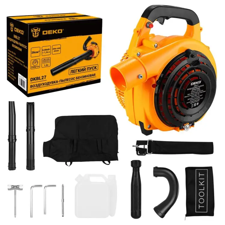 Бензиновая воздуходувка - пылесос DEKO DKBL27 083-2003