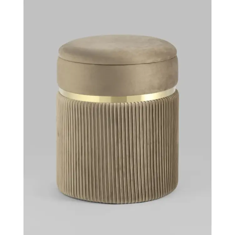 Пуф Стул Груп Миранда с ящиком, велюр бежевый 19B352VA-8167-7 Пуф Стул Груп Миранда с ящиком, велюр бежевый 19B352VA-8167-7