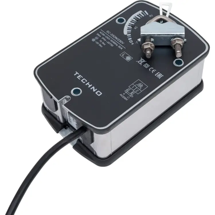 Электропривод воздушной заслонки TECHNO SC-05DN/230V 210500 Электропривод воздушной заслонки TECHNO SC-05DN/230V 210500