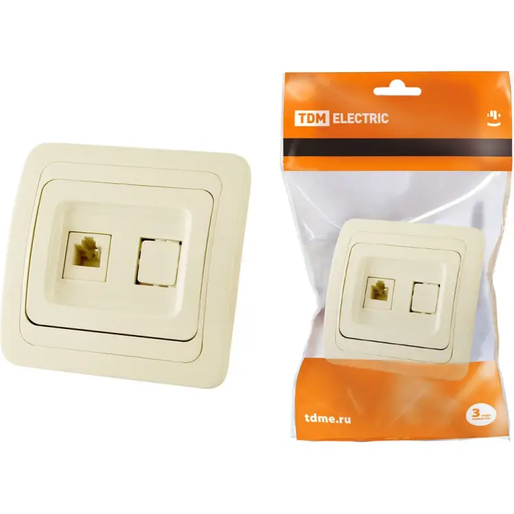 Телефонная розетка TDM ELECTRIC Валдай SQ1804-0112
