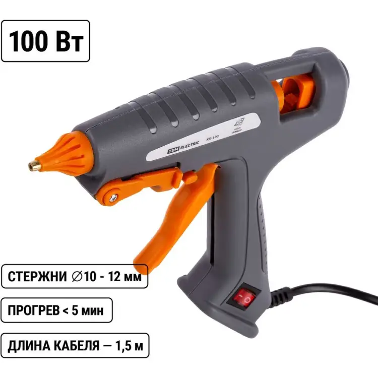 Клеевой пистолет TDM ELECTRIC КП-100 Алмаз SQ1024-0103 Клеевой пистолет TDM ELECTRIC КП-100 Алмаз SQ1024-0103