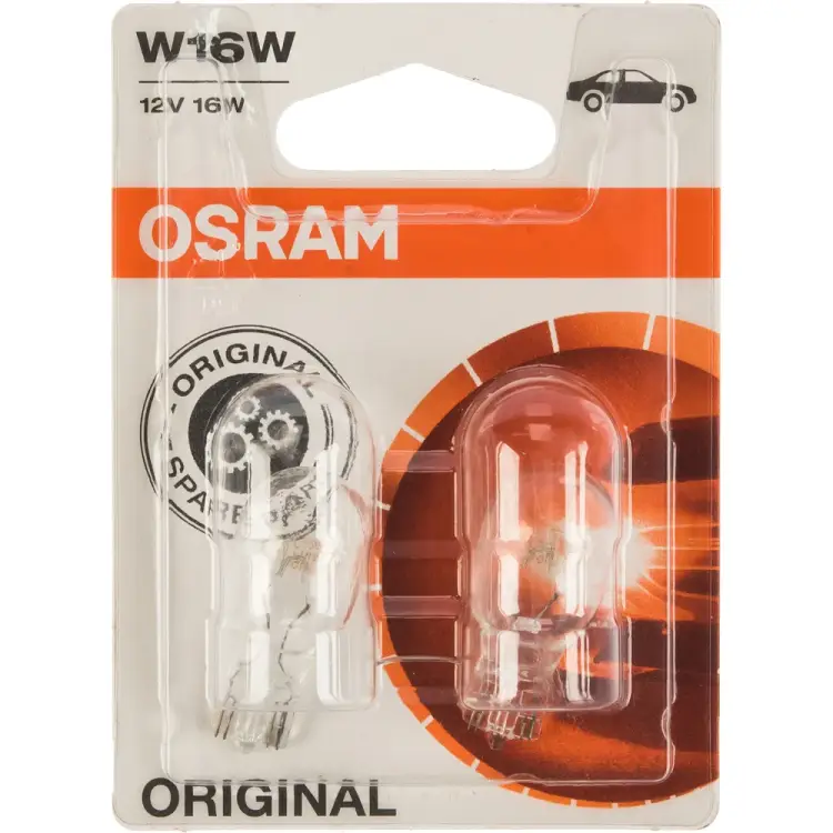 Автолампа Osram W16W W2.1*9.5d 12V /10/50 HIT O-921-2бл