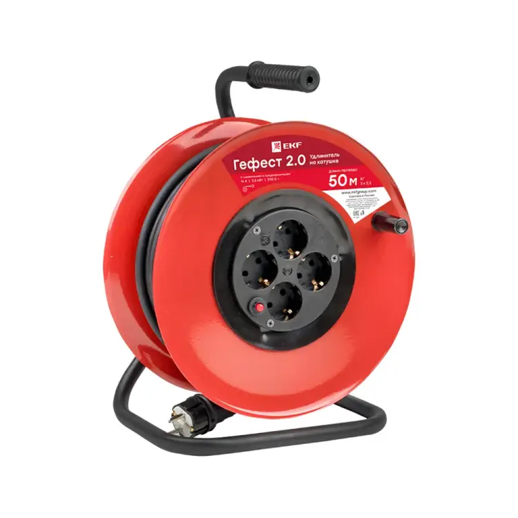 Удлинитель EKF Гефест 2.0 PROxima UKG02-16-R325-4-50