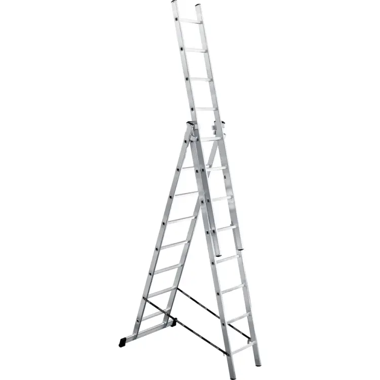 Алюминиевая трехсекционная лестница UFUK 411308