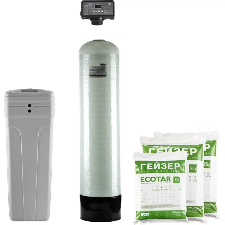 Установка обезжелезивания и умягчения воды Гейзер аквашеф 33681
