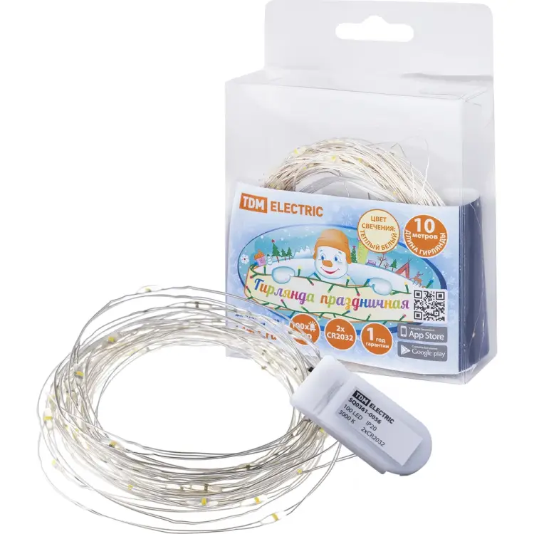 Светодиодная гирлянда TDM ELECTRIC Роса 100 SQ0361-0056