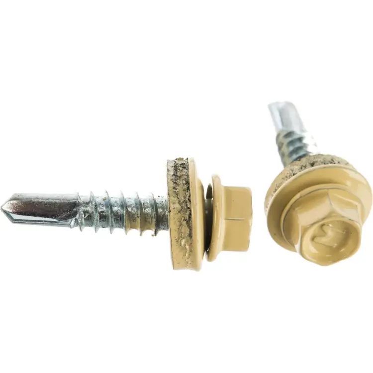 Кровельный саморез качественный крепеж 5.5/25 RAL1014150 слоновая кость (150 шт.) 0500165