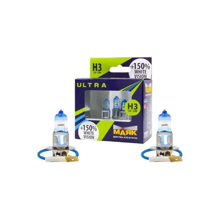Автомобильная галогенная лампа Маяк 82320WV+150