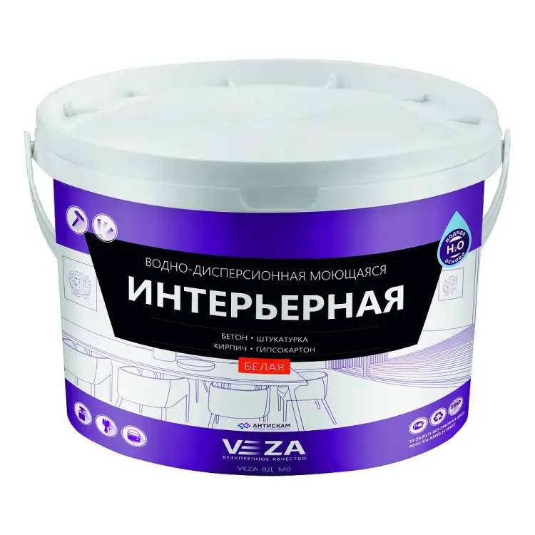 Интерьерная акриловая краска Veza 10ВДМО Интерьерная акриловая краска Veza 10ВДМО
