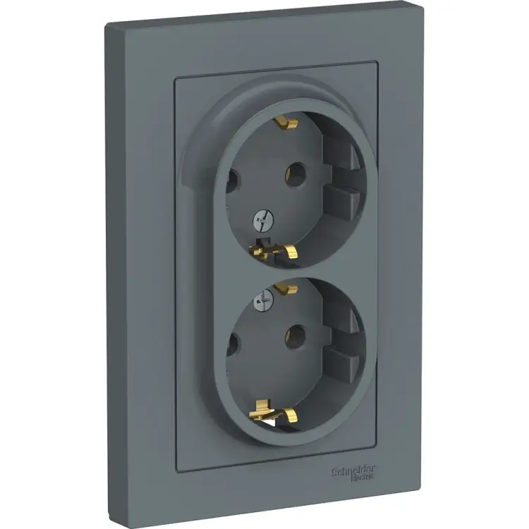 Двойная розетка Systeme Electric AtlasDesign ATN000724