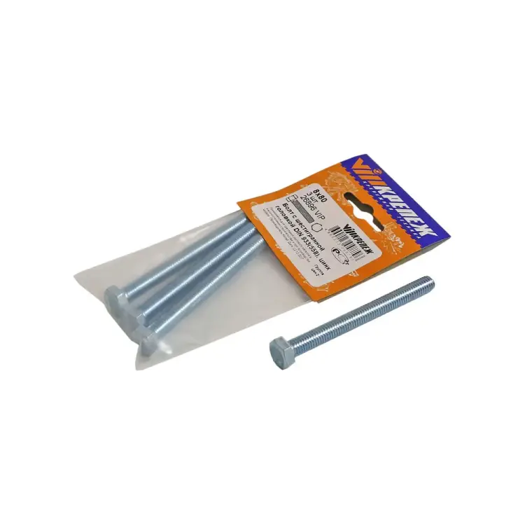 Болт vipкрепеж 8х80 DIN 933 (558) 3 шт. 26896 VIP