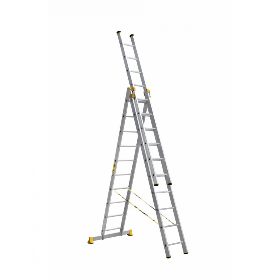 Профессиональная трехсекционная лестница Алюмет P3 9310