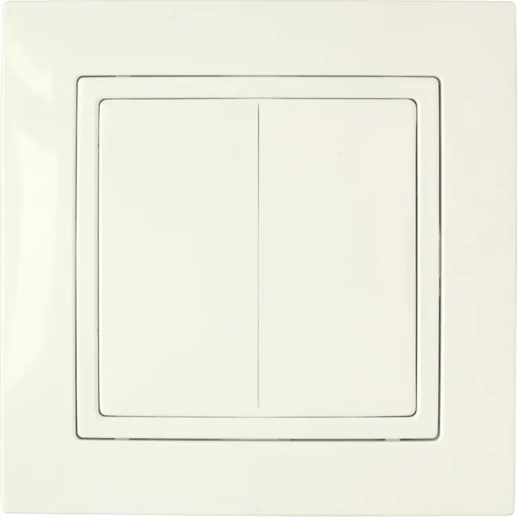 Двухклавишный выключатель BYLECTRICA УЮТ С510-861 бежевый