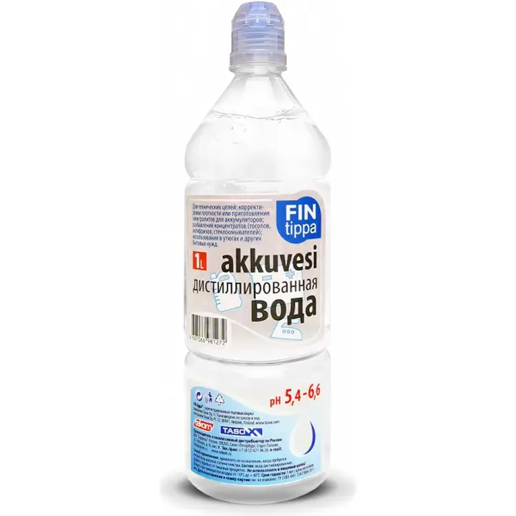 Вода дистиллированная FIN tippa 4607066981272