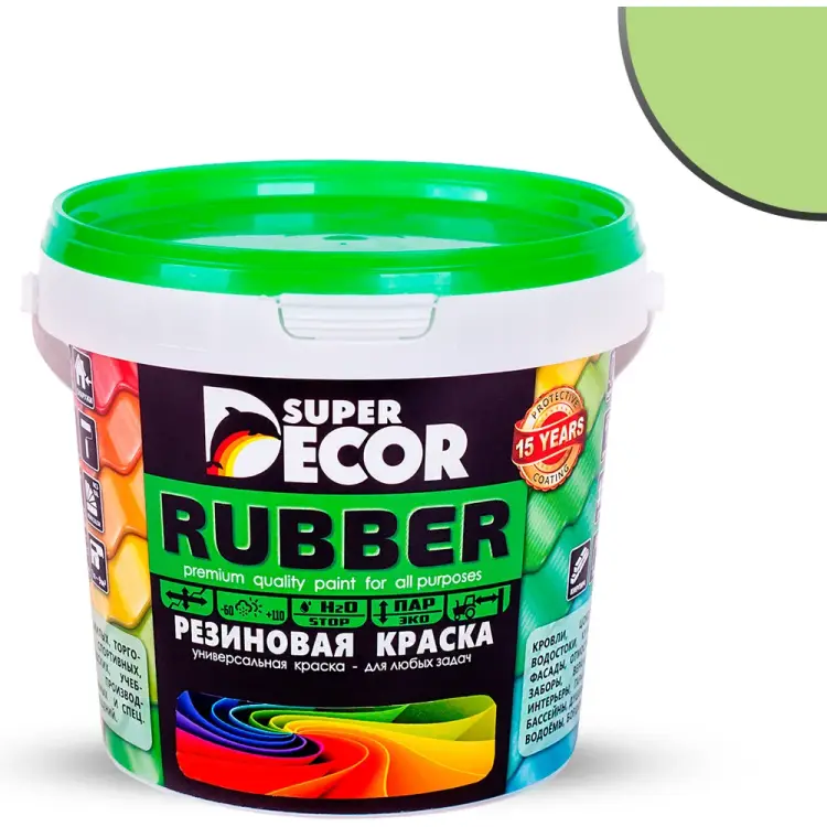 Резиновая краска SUPER DECOR №20 Фисташка 4630024701636 Резиновая краска SUPER DECOR №20 Фисташка 4630024701636