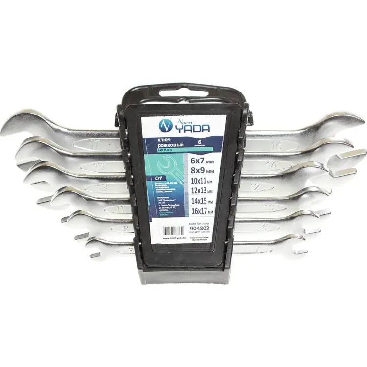 Набор рожковых ключей Nord-Yada 904803 Набор рожковых ключей Nord-Yada 904803